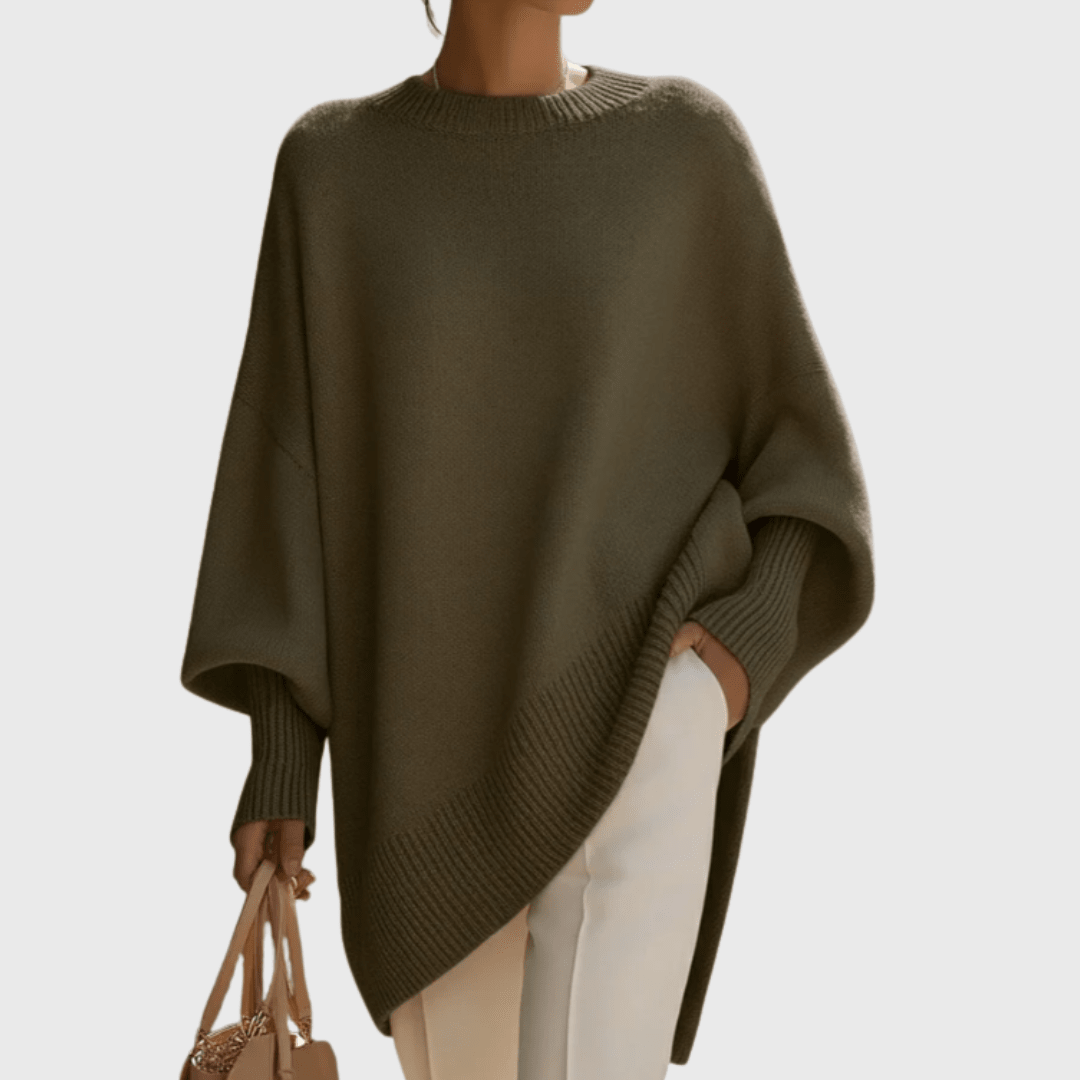 Oversize-Poncho-Pullover | FRIEDA