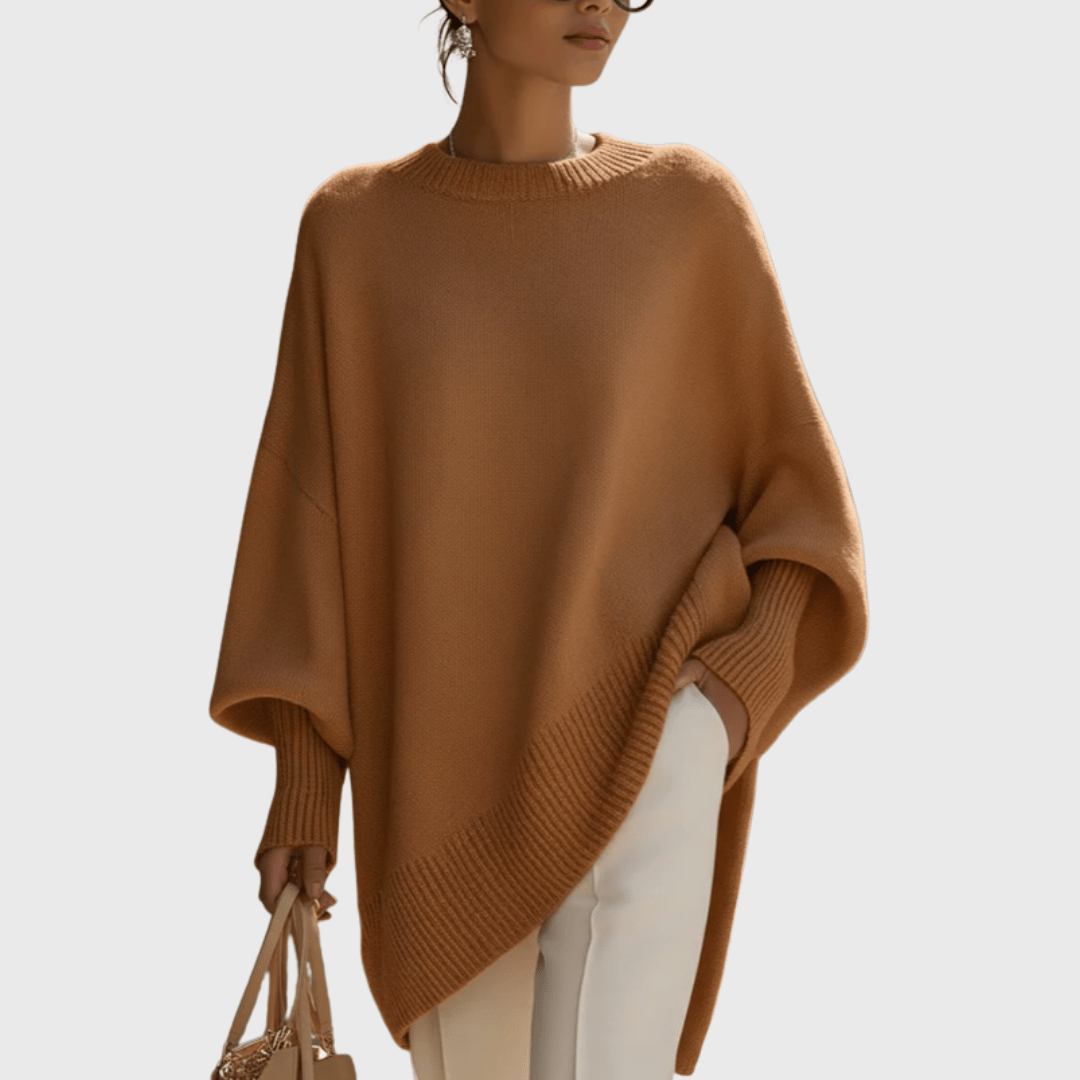 Oversize-Poncho-Pullover | FRIEDA