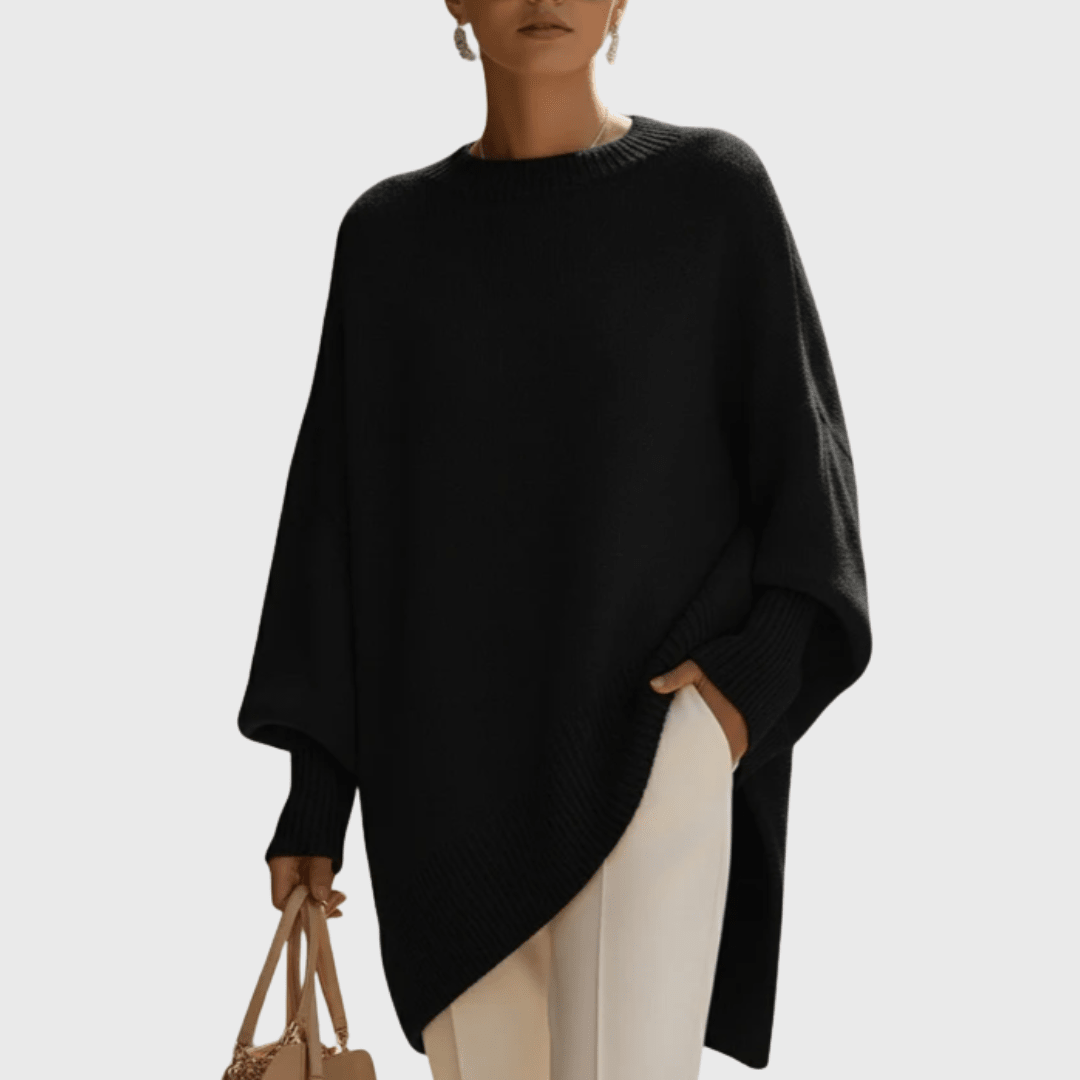 Oversize-Poncho-Pullover | FRIEDA