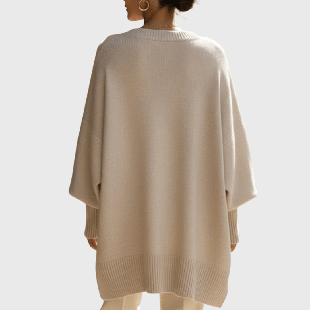 Oversize-Poncho-Pullover | FRIEDA