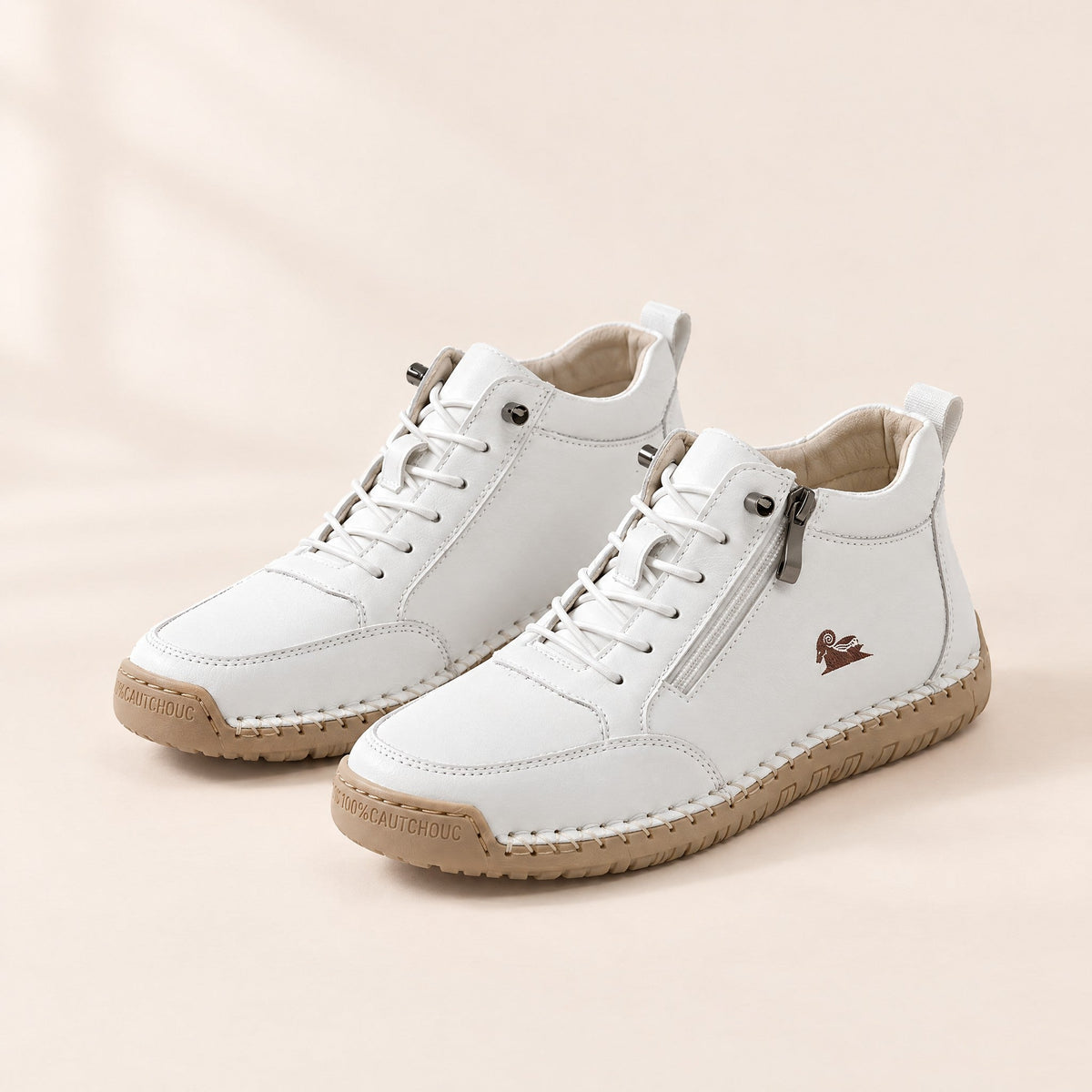 ELLA Sneaker in Weiß – Paar von vorne