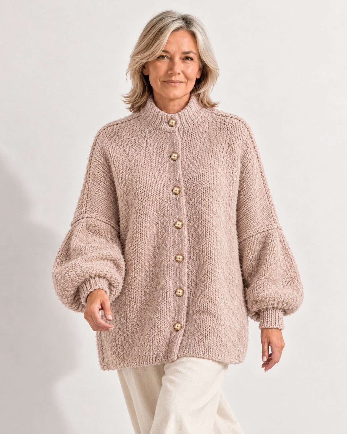 Amalia Cardigan in Beige
