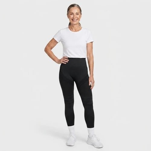 VIOLA Kompressionsleggings in Schwarz