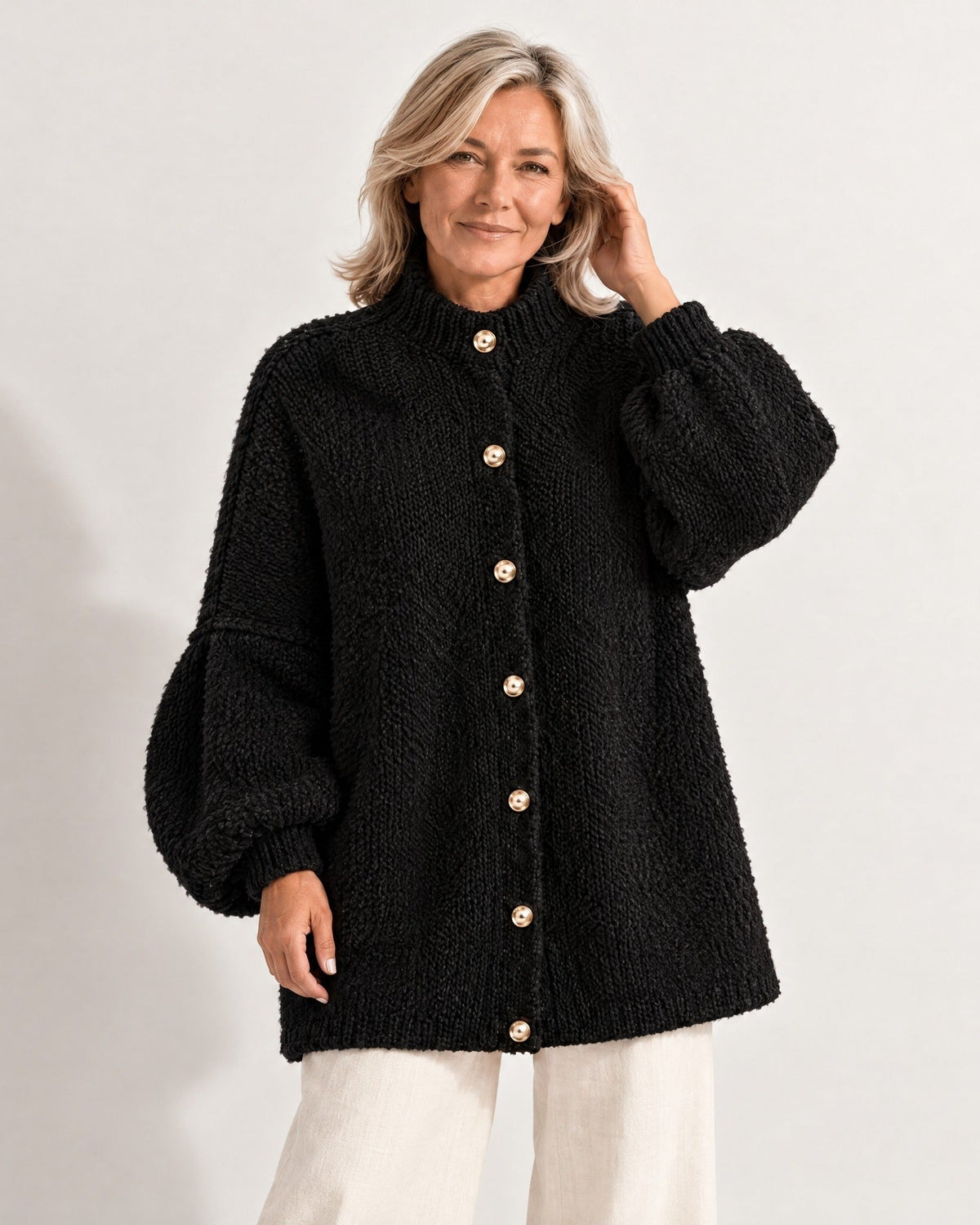 Amalia Cardigan in Schwarz