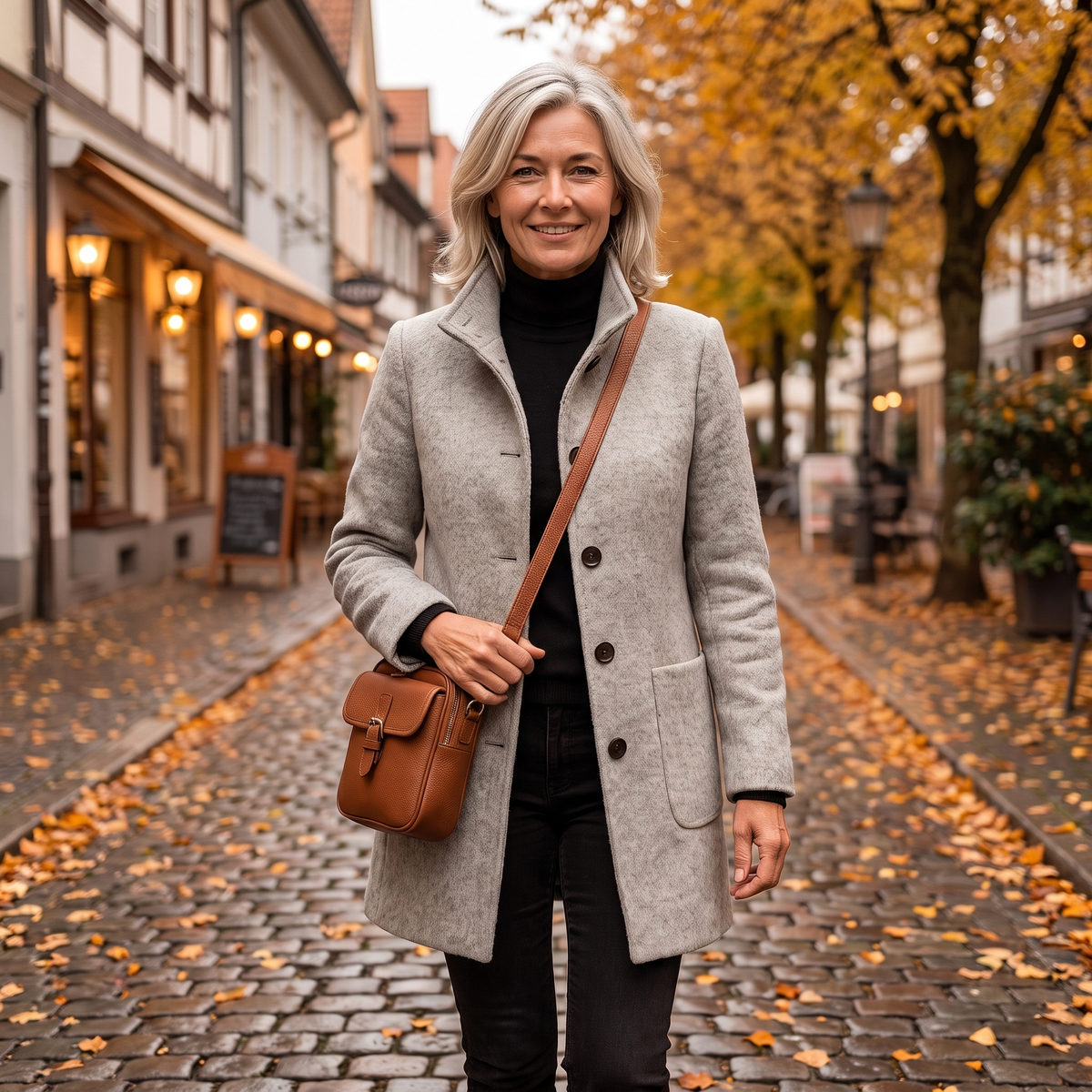 Klassischer Alltagsmantel mit Knopfleiste | ROSALIE