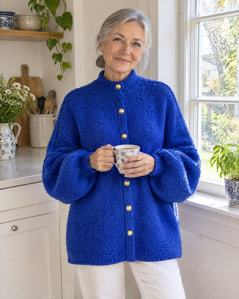 Oversize-Cardigan mit Stehkragen | Amalia – Stylingfoto 6