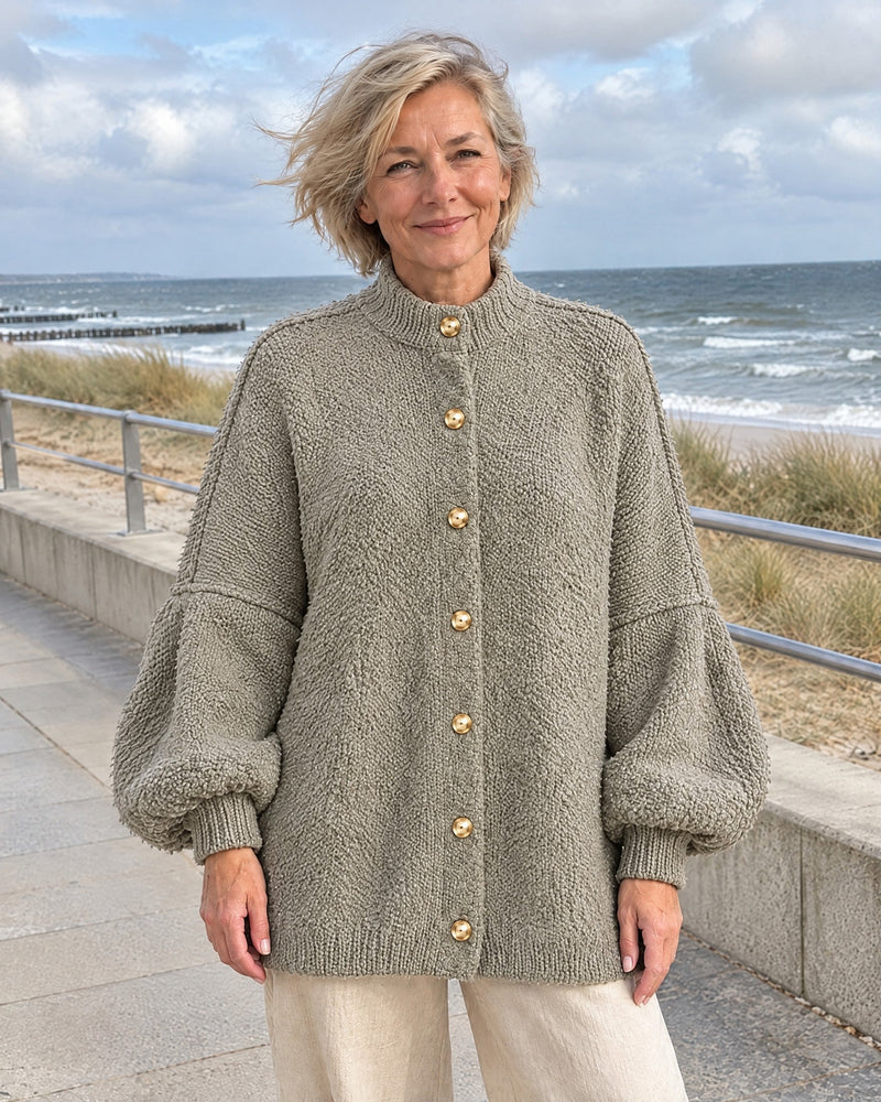Oversize-Cardigan mit Stehkragen | Amalia – Stylingfoto 8