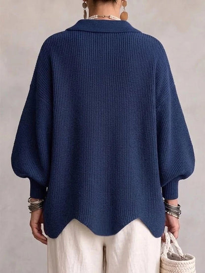 Oversized Kragen-Cardigan | Isadora
