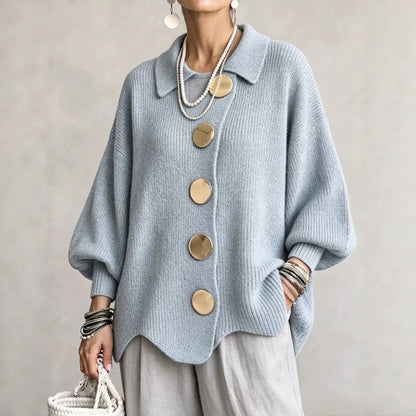 Oversized Kragen-Cardigan | Isadora