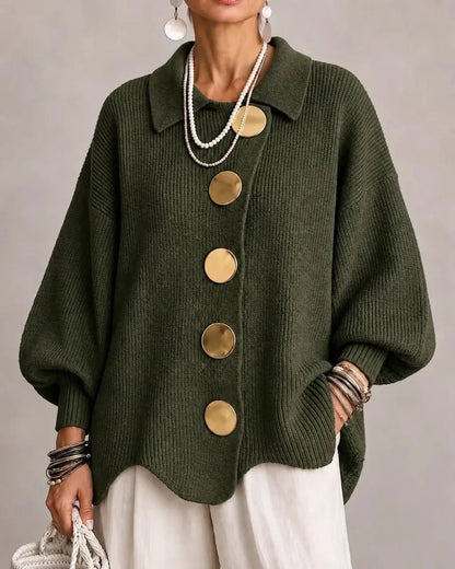 Oversized Kragen-Cardigan | Isadora