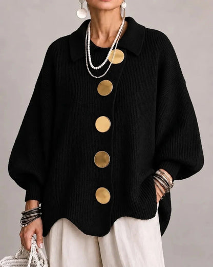 Oversized Kragen-Cardigan | Isadora