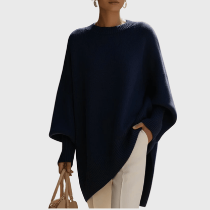 Oversize-Poncho-Pullover | FRIEDA