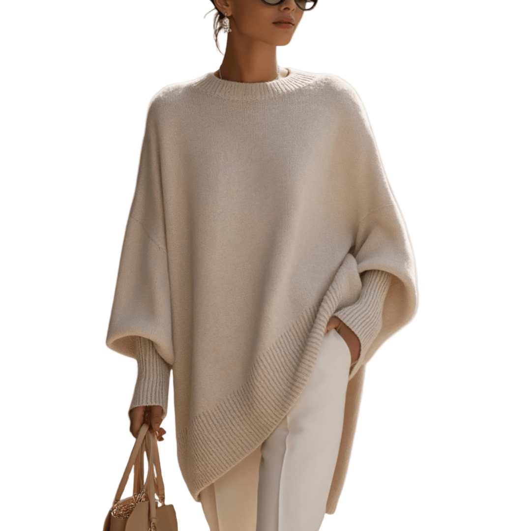 Oversize-Poncho-Pullover | FRIEDA