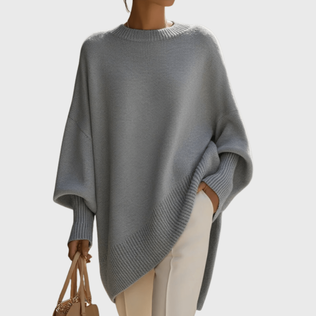Oversize-Poncho-Pullover | FRIEDA