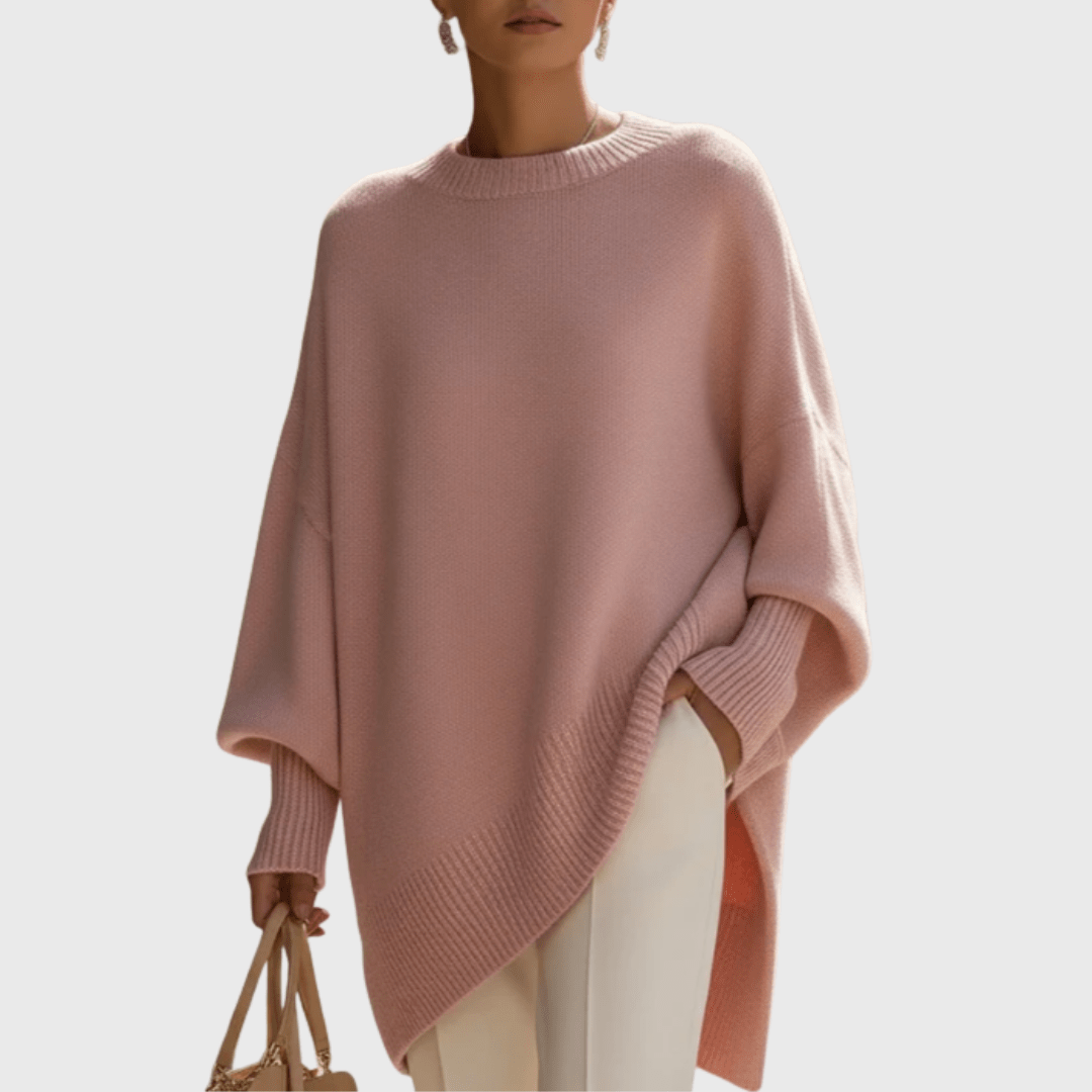 Oversize-Poncho-Pullover | FRIEDA