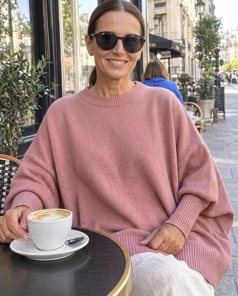 Oversize-Poncho-Pullover | FRIEDA – Kundinnenfoto 5