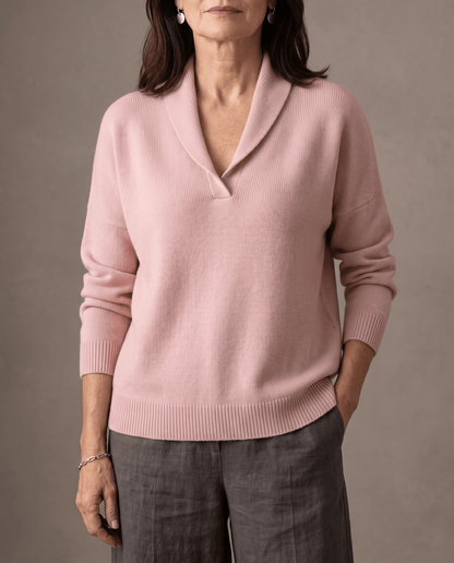 Bequemer Pullover mit V-Ausschnitt | GRETA