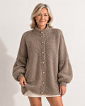 Oversize-Cardigan mit Stehkragen | Amalia