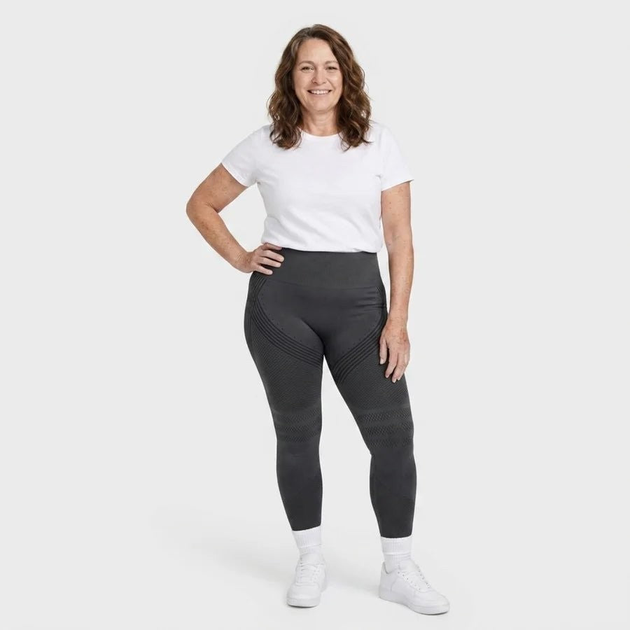VIOLA Kompressionsleggings in Grau