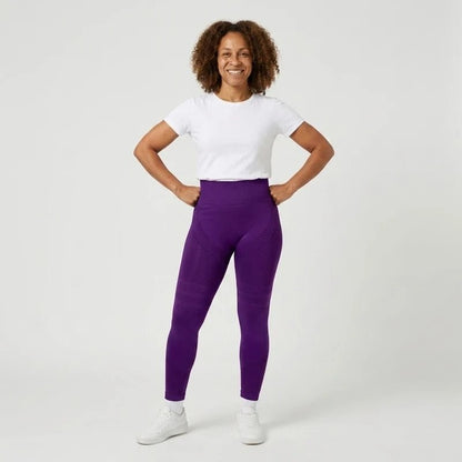 VIOLA Kompressionsleggings in Samtviolett