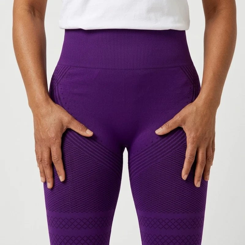 VIOLA Kompressionsleggings in Samtviolett