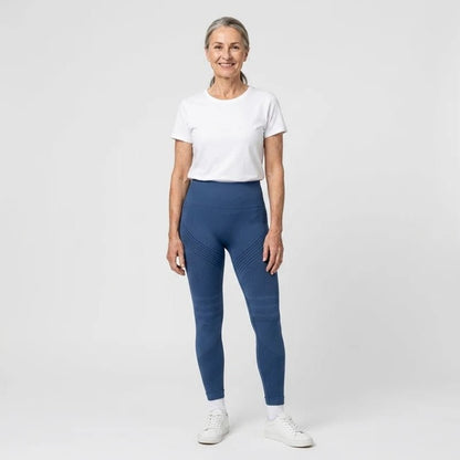 VIOLA Kompressionsleggings in Marineblau