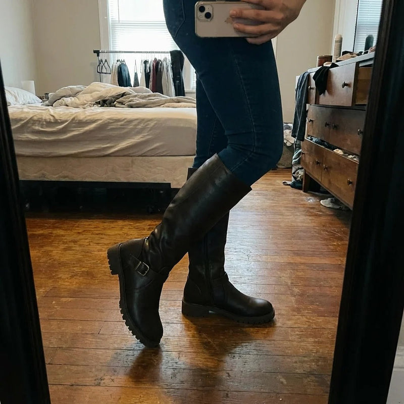 Elegante Damenstiefel mit komfortablem Wadenschaft | MAREN – Kundinnenfoto 1