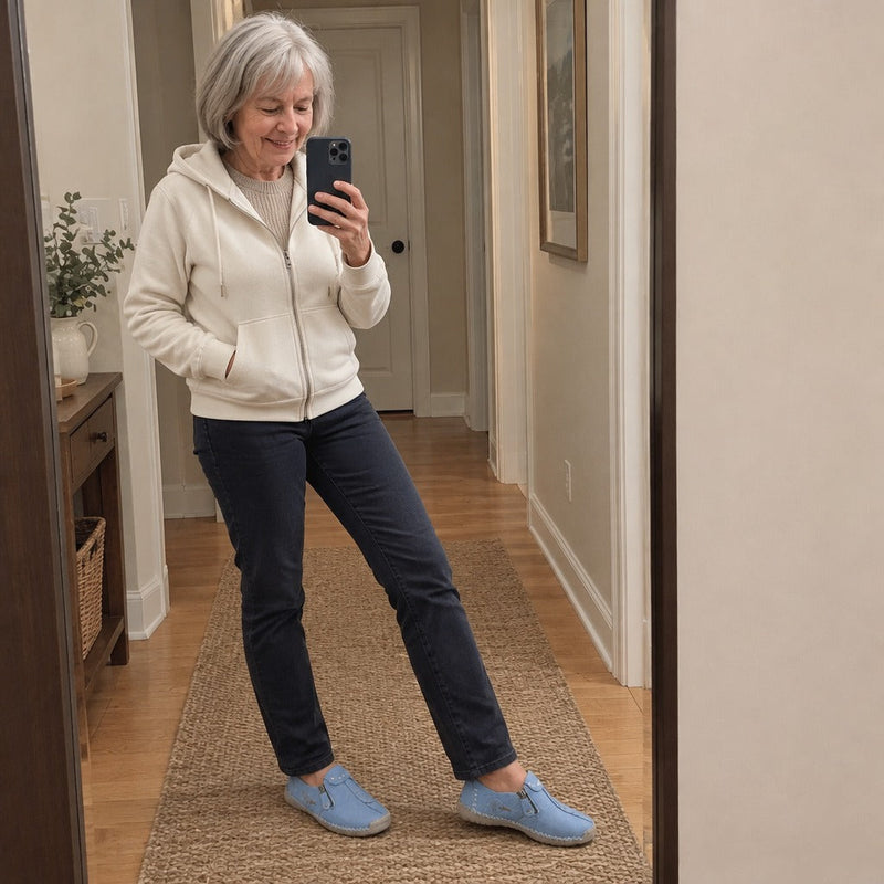 Handgenähte Slip-On Komfort-Loafer | CLARA – Kundinnenfoto 1