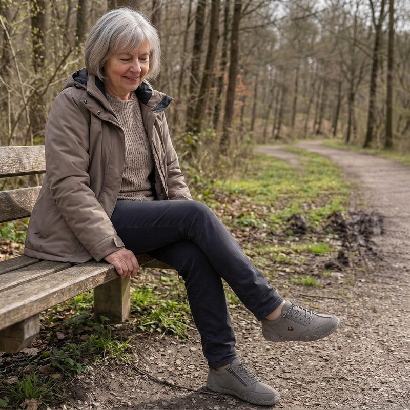 Leichte Barfuß-Sneaker aus Leder | LINA – Kundinnenfoto 3