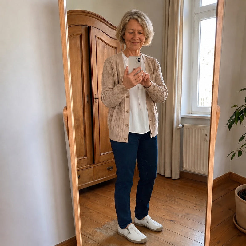 Handgenähte Slip-On Komfort-Loafer | CLARA – Kundinnenfoto 3
