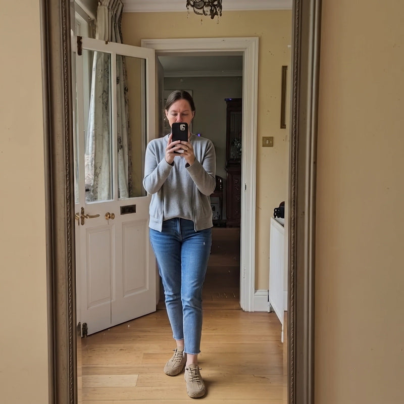 Leichte Barfuß-Sneaker aus Leder | LINA – Kundinnenfoto 4